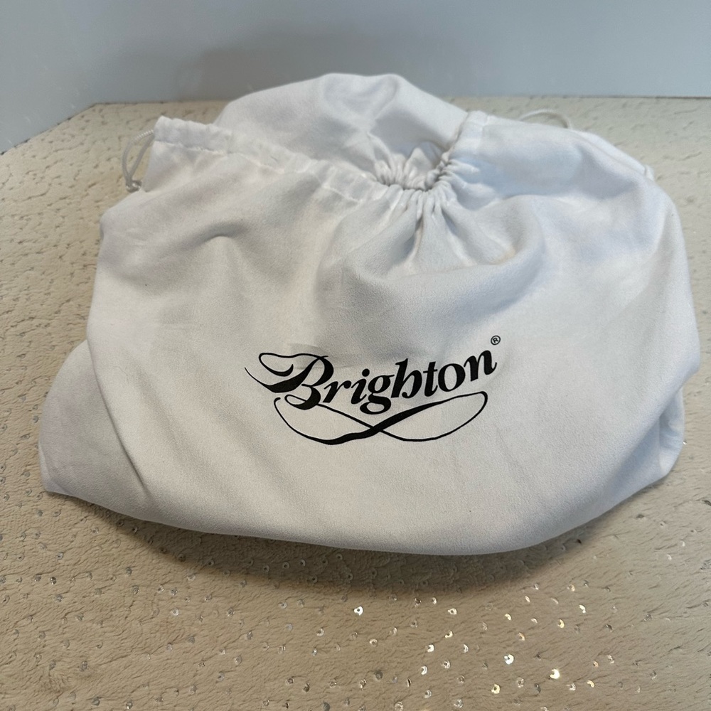Brighton ‘Collins’ Cream White Leather Bohemian Bucket Shoulder Bag NWT - Picture 6 of 16